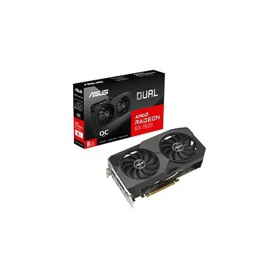 image ASUS Dual Radeon RX 7600 OC Grafikkarte - 8GB GDDR6, 1x HDMI, 3X DP