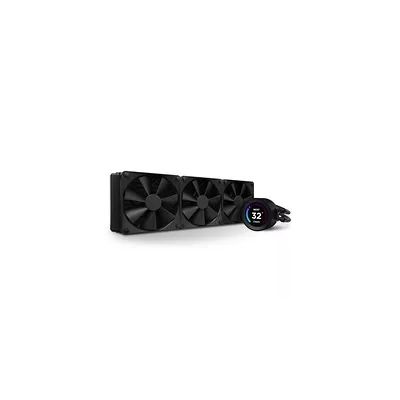 NZXT Kraken Elite 360 - RL-KN36E-B1 - Refroidisseur pour processeur AIO de 360 mm - Écran LCD de 2,36 pouces personnalisable. Pompe haute performance - 3 ventilateurs F120P - Noir