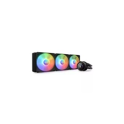 NZXT Kraken 360 RGB - RL-KR360-B1 - Refroidisseur pour processeur AIO de 360 mm - Écran LCD de 1,54 pouces personnalisable. Pompe haute performance - 3 ventilateurs F120 RGB Core - Noir
