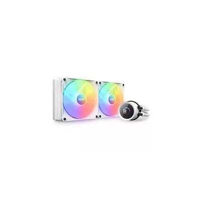 NZXT Kraken 280 RGB - Refroidisseur CPU AIO Liquide 280mm, LCD - Blanc