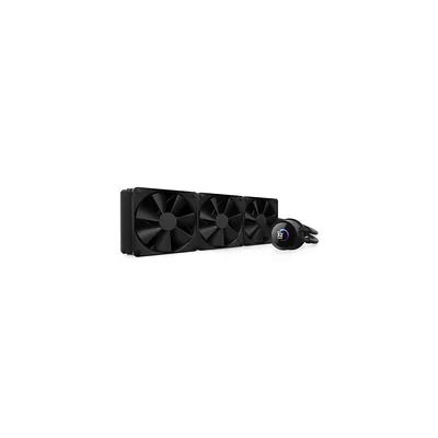 image NZXT Kraken 360 - RL-KN360-B1 - Refroidisseur pour processeur AIO de 360 mm - Écran LCD de 1,54 pouces personnalisable. Pompe haute performance - 3 ventilateurs F120P - Noir
