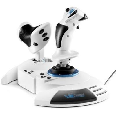 image Thrustmaster T.Flight Hotas 5 Microsoft Flight Simulator Edition - Joystick de vol sous licence officiel Microsoft Flight Simulator - Manette des gaz - Commande de simulation pour PS5, PS4 & PC