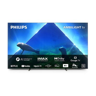 image TV OLED Philips OLED848 XXL 77'''' 4K UHD 120Hz  Google TV 194 cm Dolby Vision et Dolby Atmos