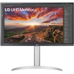 image produit LG Ultrafine™ 27UP85NP-W Ecran PC 4K 27" - Dalle IPS résolution 3840x2160, 5ms GtG 60Hz, HDR 400, DCI-P3 95%, AMD FreeSync, inclinable, réglable en Hauteur, Mode Portrait, USB-C (90W), Haut-parleurs