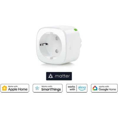 image Eve Energy (Matter) – Prise connectée, contrôle intelligent des appareils et des lampes, prêt pour l'avenir grâce à Matter & Thread, fonctionne avec Apple HomeKit, Alexa, Google Home, SmartThings