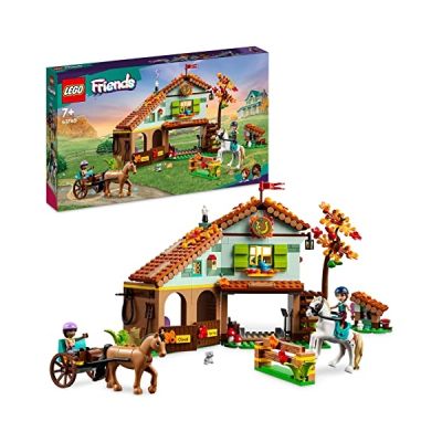 image LEGO Friends L’Écurie d’Autumn - Jouet avec Chevaux, Carrosse et Accessoires d'Équitation - pour Les Amoureux des Animaux de Ferme, Cadeau pour Garçons, Filles et Enfants Dès 7 Ans 41745