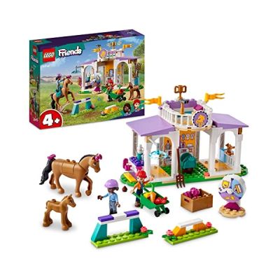 image LEGO 41746 Friends Le Dressage Équestre, Jouet de Chevaux et Poney avec Mini-Poupées Aliya et Mia & Friends La Remorque du Cheval et du Poney, Jouet pour Filles et Garçons, Figurines de Poupées