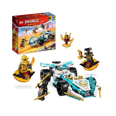 LEGO Ninjago La Voiture de Course Spinjitzu : Le Pouvoir du Dragon de Zane - Kit de Construction avec Rotation et 4 Minifigurines - Idée Cadeau Enfants Dès 7 Ans, Garçons et Filles 71791