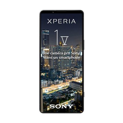 image Sony Xperia 1 V - Smartphone Android, Téléphone Portable - Ecran 6.5 Pouces 21:9 CinemaWide 4K HDR OLED - Taux de rafraichissement de 120Hz - Triple caméra - 256Go Stockage - IP65/68 (Noir)