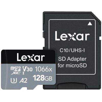 image Lexar Carte Microsdxc 128Go 1066x + Adapt SD