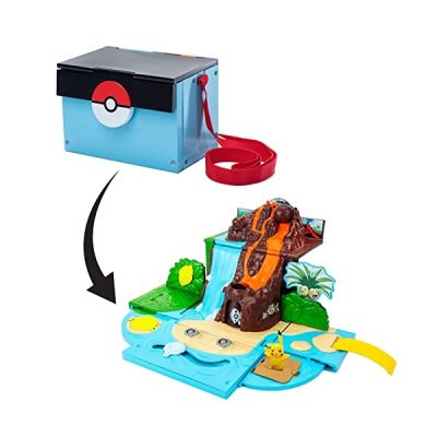 image Bandai - Pokémon - Sac bandoulière du dresseur - Univers de Jeu le monde Pokémon à fonctions - accessoire qui se transforme en univers Pokémon - JW2366