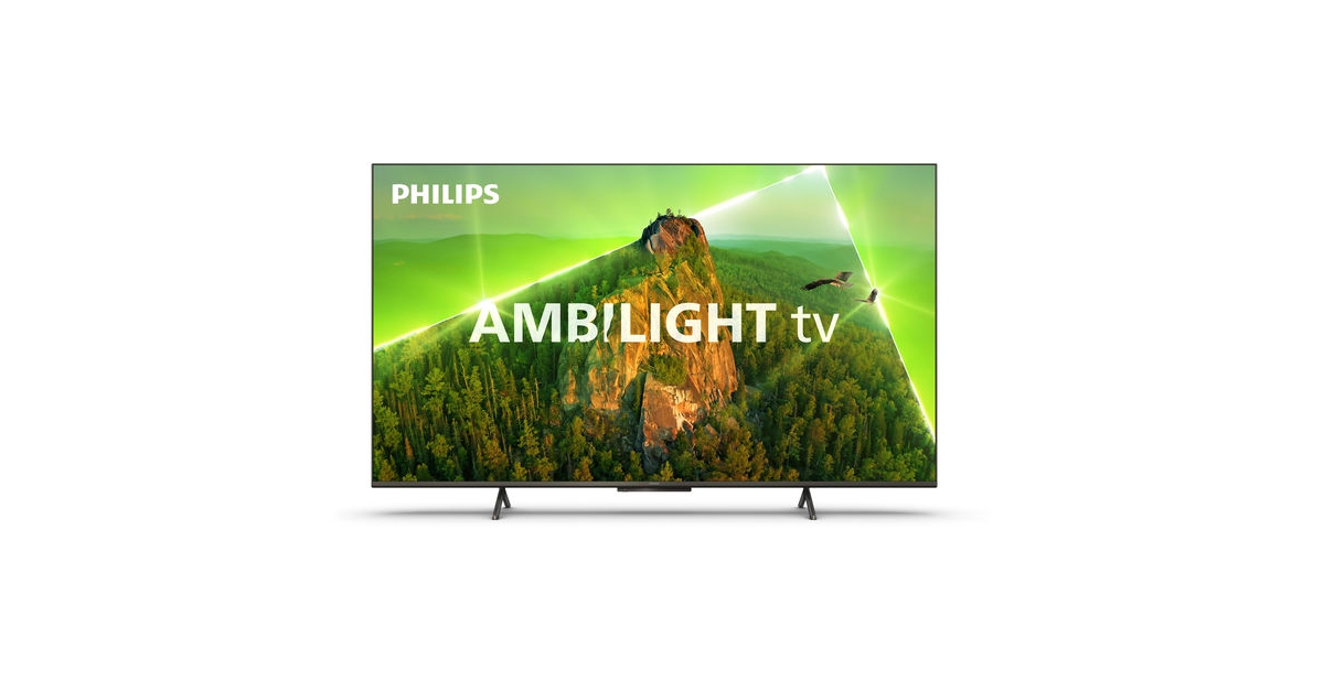 Philips Ambilight PUS8508 126 cm (50 Pouces) Smart 4K LED TV, UHD & HDR10+, 60Hz, Moteur P5 Perfect Picture, Dolby Atmos, Enceintes 20W