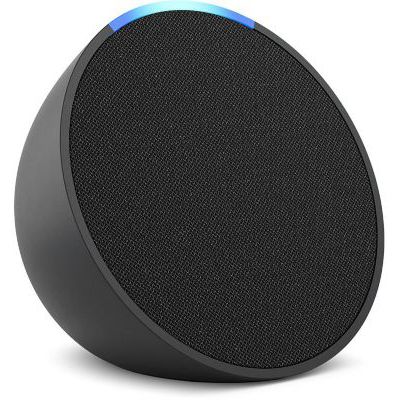 image Echo Pop | Enceinte connectée Bluetooth et Wi-Fi compacte au son riche, avec Alexa | Anthracite