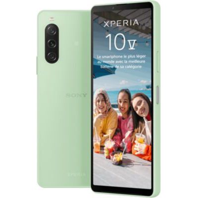 image Sony Xperia 10 V - Smartphone Android, Téléphone Portable 6,1 Pouces 21:9 OLED - Triple Objectif - Prise Audio 3,5 mm - Android 13-6 Go de RAM - 128 Go de Stockage - Indice IP65/6 - Vert Sauge