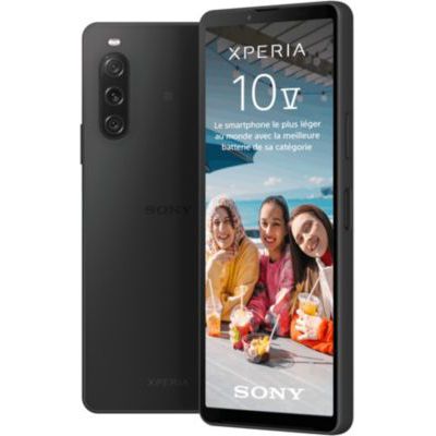 image Sony Xperia 10 V - Smartphone Android, Téléphone Portable 6,1 Pouces 21:9 OLED - Triple Objectif - Prise Audio 3,5 mm - Android 13-6 Go de RAM - 128 Go de Stockage - Indice IP65/6 - Noir