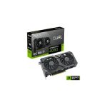 image produit ASUS DUAL NVIDIA GeForce RTX 4060 OC Edition – Carte graphique (8GB GDDR6X, PCIe 4.0, DLSS 3, HDMI 2.1a, DisplayPort 1.4a, 2.5 slot, Ventilateurs axiaux à double roulement à billes, technologie 0dB) - livrable en France