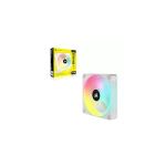 image produit CORSAIR iCUE Link QX120 RGB à Dôme Magnétique de 120mm Ventilateur - Blanc