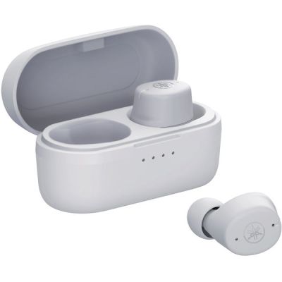 image Yamaha TW-E3C Écouteurs Bluetooth Intra-Auriculaires sans Fil avec Technologies True Sound et Clear Voice Capture - Gris