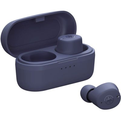 image Yamaha TW-E3C Écouteurs Bluetooth Intra-Auriculaires sans Fil avec Technologies True Sound et Clear Voice Capture - Bleus