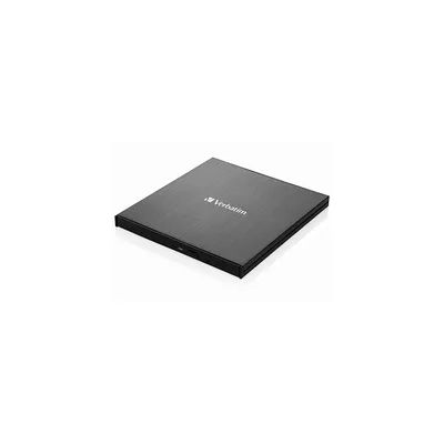 image VERBATIM Graveur Lecteur Blu-ray externe Slimline noir USB 3.2 Gen 1 avec connexion USB-C I Ultra HD 4K I compact