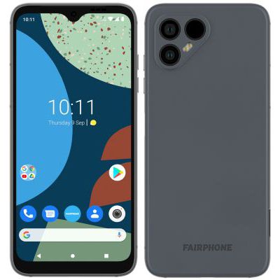 image Fairphone 4 Smartphone débloqué 5G (Écran 6,3" - 8 Go/256 Go - Double SIM - Android 11) Gris
