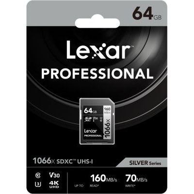 image Carte SD LEXAR 64Go SDXC Professional 1066x