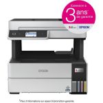 image produit Epson Imprimante EcoTank ET-5170 avec Réservoirs, Multifonction 4-en-1: Imprimante recto verso / Scanner / Copieur / Fax, A4, Jet d'encre couleur, Wifi Direct, Ethernet, Ecran, Faible coût par page - livrable en France