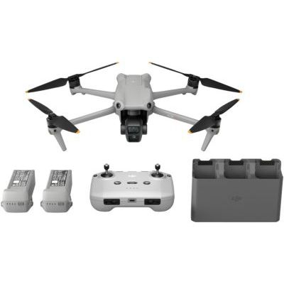 image DJI Bundle Air 3 Fly More avec radiocommande DJI RC-N2, drone caméra pour adultes 4K HDR, télécaméra moy. et double caméra principale grand-angle, temps de vol max. 46 min, 48 MP, O4, 2 batteries sup.