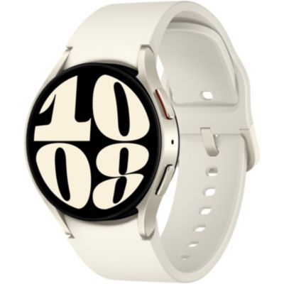 image Samsung Galaxy Watch6 3,3 cm (1.3") Super AMOLED 40 mm Numérique 432 x 432 Pixels Écran Tactile Crème WiFi GPS (satel