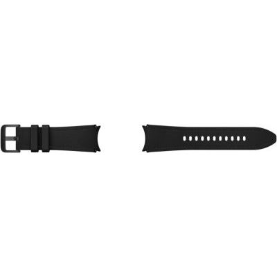 image Samsung Galaxy Bracelet Hybride Officiel en Cuir écologique (S/M) pour Galaxy Watch, Noir