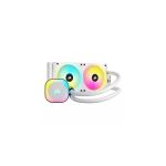 image produit CORSAIR iCUE Link H100i RGB Liquid CPU Cooler - 240mm AIO - Ventilateurs QX120 RGB - Convient à Intel® LGA 1700, AMD® AM5 - Hub Système iCUE Link Inclus - Blanc