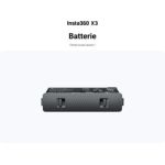 image produit Insta360 Batterie d'origine (1 800 mAh) pour caméra d’Action X3 - Batterie de Remplacement pour jusqu'à 80 Minutes de Temps d'enregistrement supplémentaires - livrable en France