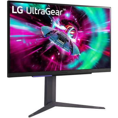 image LG UltraGear™ 27GR93U-B Ecran PC Gaming 27" - dalle IPS résolution UHD 4K (3840x2160), 1ms GtG 144Hz, DisplayHDR™400, DCI-P3 95%, AMD FreeSync Premium, compatible NVIDIA G-Sync, HDMI 2.1