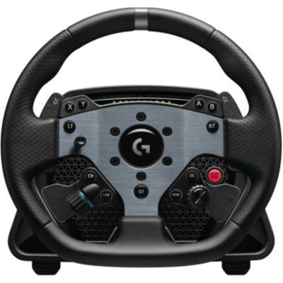 image Logitech G PRO Racing Wheel pour PC, Direct Drive 11 Nm, TRUEFORCE, palettes magnétiques de changement de vitesse, double embrayage, écran OLED, relâche rapide, dispositions boutons PRO - Noir