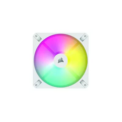 image Corsair iCUE AR120 RGB Digital 120mm Compatible ARGB Ventilateur - Blanc