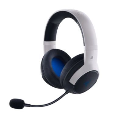 image Razer HyperSpeed (Playstation Licensed) Casque de Jeu Filaire pour Playstation (Triforce 50 mm, Microphone HyperClear, Jack 3,5 mm, compatibilité multiplateforme) Blanc