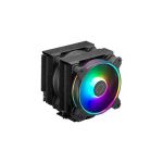 image produit Cooler Master Hyper 622 Halo Black Refroidisseur CPU - Ventirad Double Tour, 6 Caloducs à Contact Direct, 2 x Ventilateurs Halo2, Finition Aluminium Noir, Auto Détection ARGB, Brackets LGA1700 & AM5