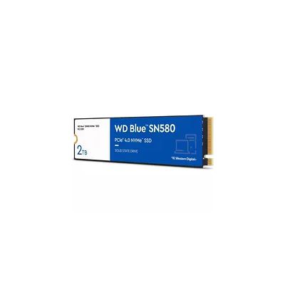 image WD Blue SN580 2 To, M.2 NVMe SSD, PCIe Gén. 4 x4, avec vitesse de lecture jusqu'à 4 150 Mo/s.