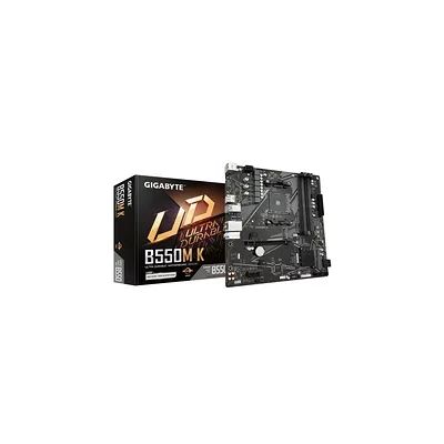 image GIGABYTE B550M K Carte mère - Processeurs AMD Ryzen 5000, jusqu'à 4733 MHz DDR4, 1xPCIe 4.0 + 1xPCIe 3.0 M.2, LAN 1GbE, USB 3.2 Gen 1