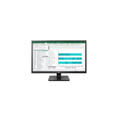 image LG Electronics LG 27BK55YP-B Ecran PC pro 27" - dalle IPS résolution FHD (1920x1080), 5ms GtG 75Hz, inclinable, orientation gauche/droite, réglable en hauteur, mode portrait, haut-parleurs intégrés