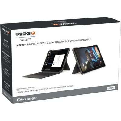 image Tablette Android LENOVO Pack P11 2nd Gen +Coque+Stylet+Station