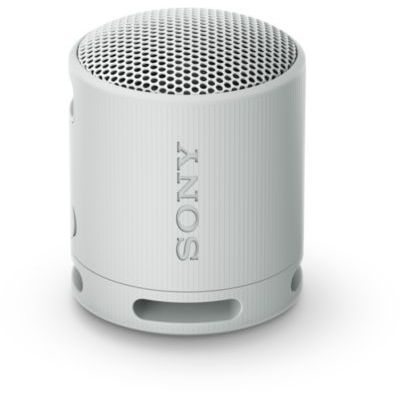 image Sony SRS-XB100 - Enceinte sans Fil Bluetooth, Portable, légère, compacte, Durable, IP67, étanche à l'eau et à la poussière, Batterie 16H, dragonne Polyvalente, appels Mains Libres, Gris Perle