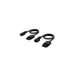 image produit Corsair iCUE LINK Mince Câbles - 200mm Droit/Mince 90° - Noir