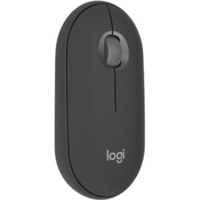 image Logitech Pebble Mouse 2 M350s Fine sans Fil Bluetooth, Portable, légère, Boutons Personnalisables, clics discrets, Easy-Switch Windows/macOS/iPadOS/Android/ChromeOS - Graphite