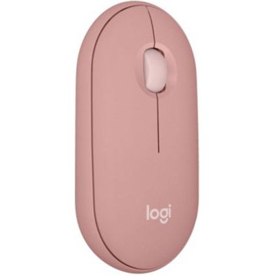 image Logitech Pebble Mouse 2 M350s Fine sans Fil Bluetooth, Portable, légère, Boutons Personnalisables, clics discrets, Easy-Switch Windows/macOS/iPadOS/Android/ChromeOS - Rose
