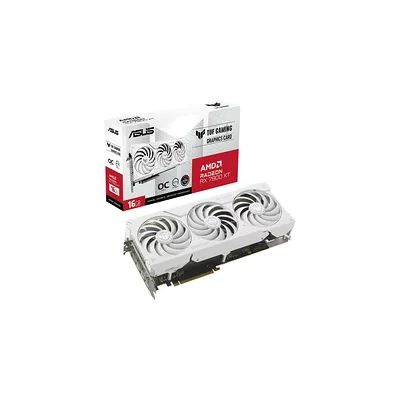 image ASUS TUF Gaming Radeon RX 7800 XT White OC Edition 16 Go GDDR6 Gaming Carte Graphique Blanche (AMD Radeon RX7800XT, PCIe 4.0, 1 x HDMI 2.1, 3 x DisplayPort 2.1, TUF-RX7800XT-O16G-WHITE-GAMING)