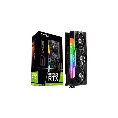 image EVGA GeForce RTX 3080 FTW3 ULTRA GAMING, 10G-P5-3897-KL, 10GB GDDR6X, iCX3 Technology, ARGB LED, Metal Backplate, LHR