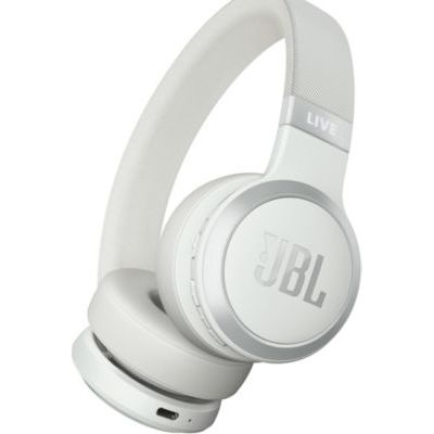 image JBL Live 670NC Casque supra-auriculaire, Bluetooth 5.3, connexion multi-source, Réduction de Bruit Adaptative et Smart Ambient, jusqu'à 65 heures d'autonomie, blanc
