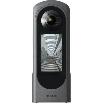 image Caméra Ricoh 360 degrés Theta x (2023), Image Haute Résolution d'environ 60M, 5,7K 360, Écran Tactile, Batterie Interchangeable, Carte Mémoire Externe