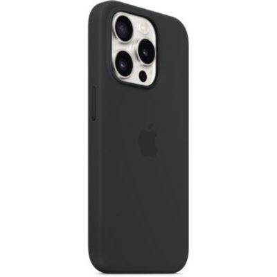 image Apple Coque en Silicone avec MagSafe pour iPhone 15 Pro - Noir ​​​​​​​